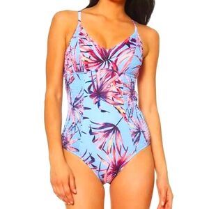 Tropical Print One-Piece Swimsuit NWT